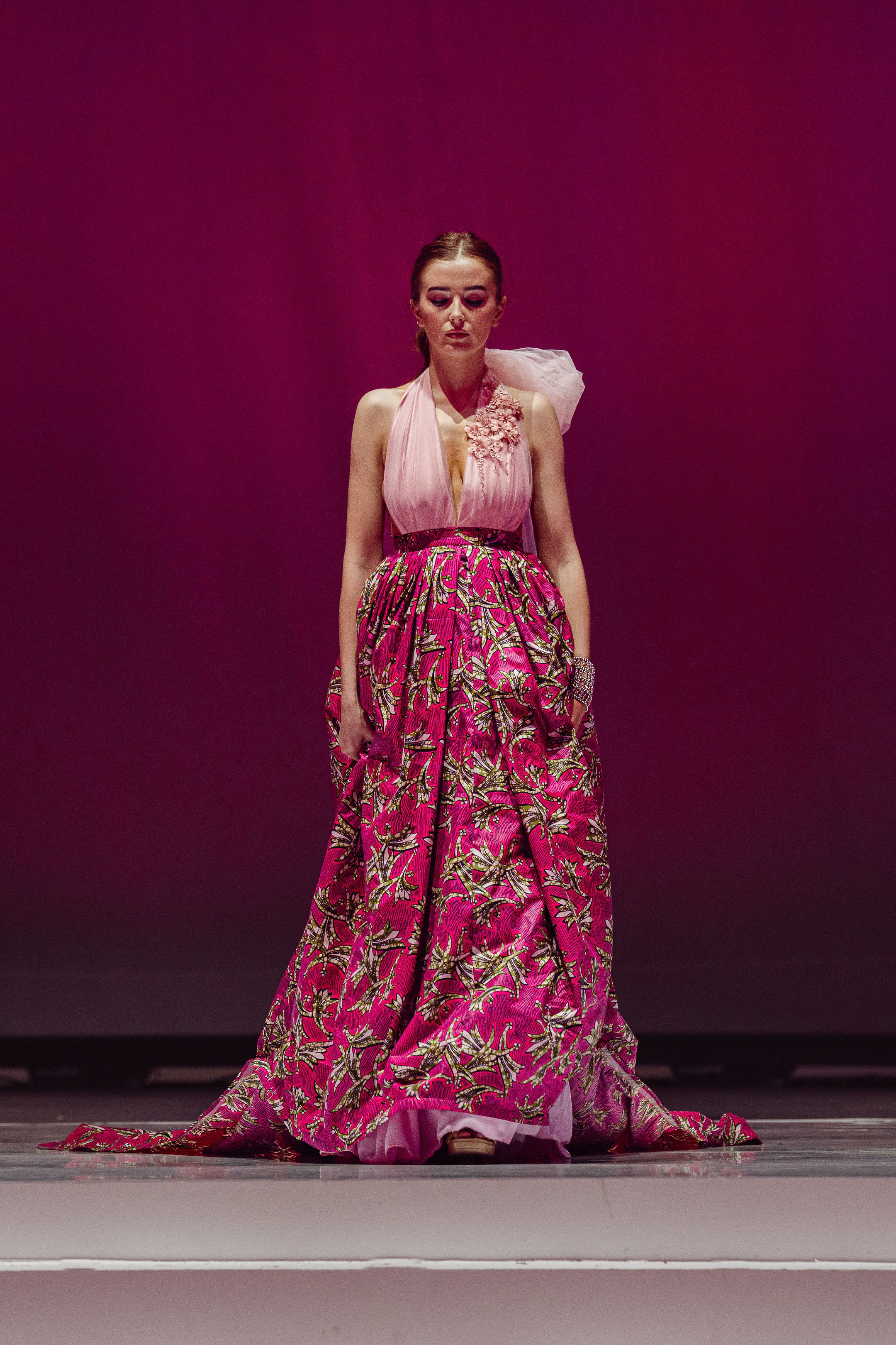 Kitenge Skirt and tool babypink top