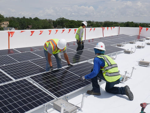 Solar installation job by Steel City Solar Colorado