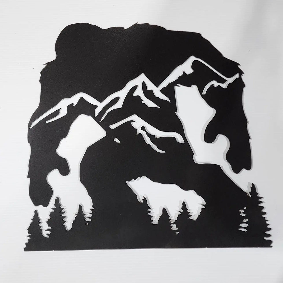 Custom mountain range sign