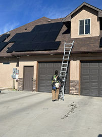 Steel City Solar installation job solar on roof
