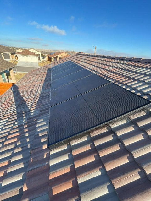 Solar panels on residential building Steel City solar