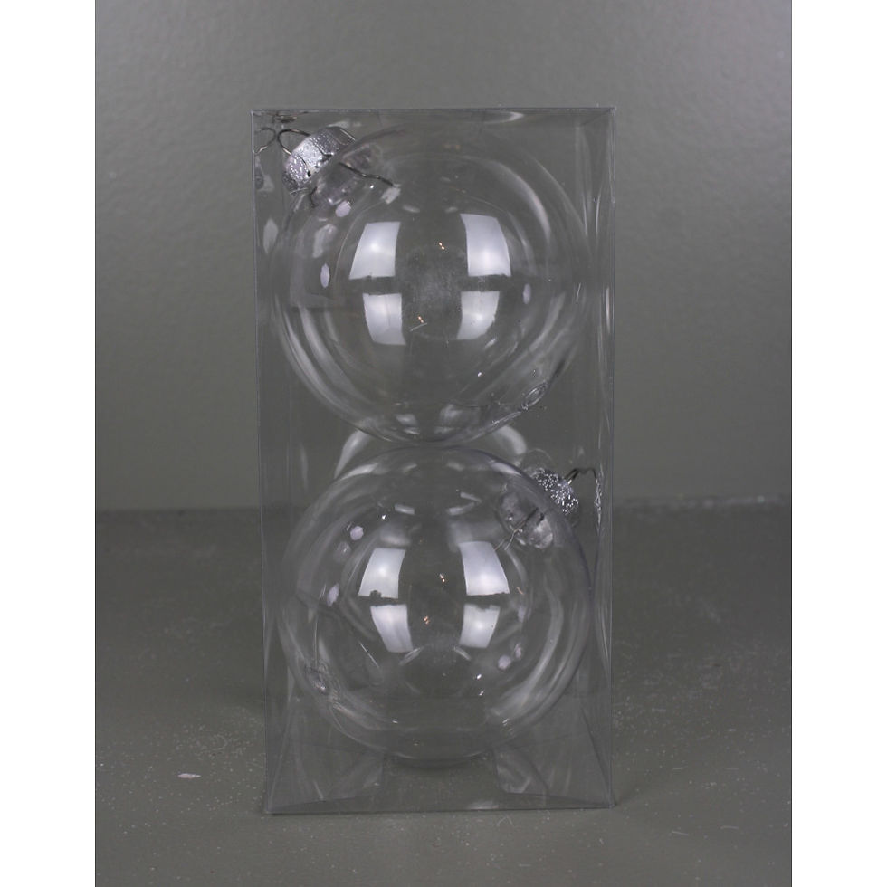 10" 120mm Translucent Ball Ornament (Assorted Colors), each