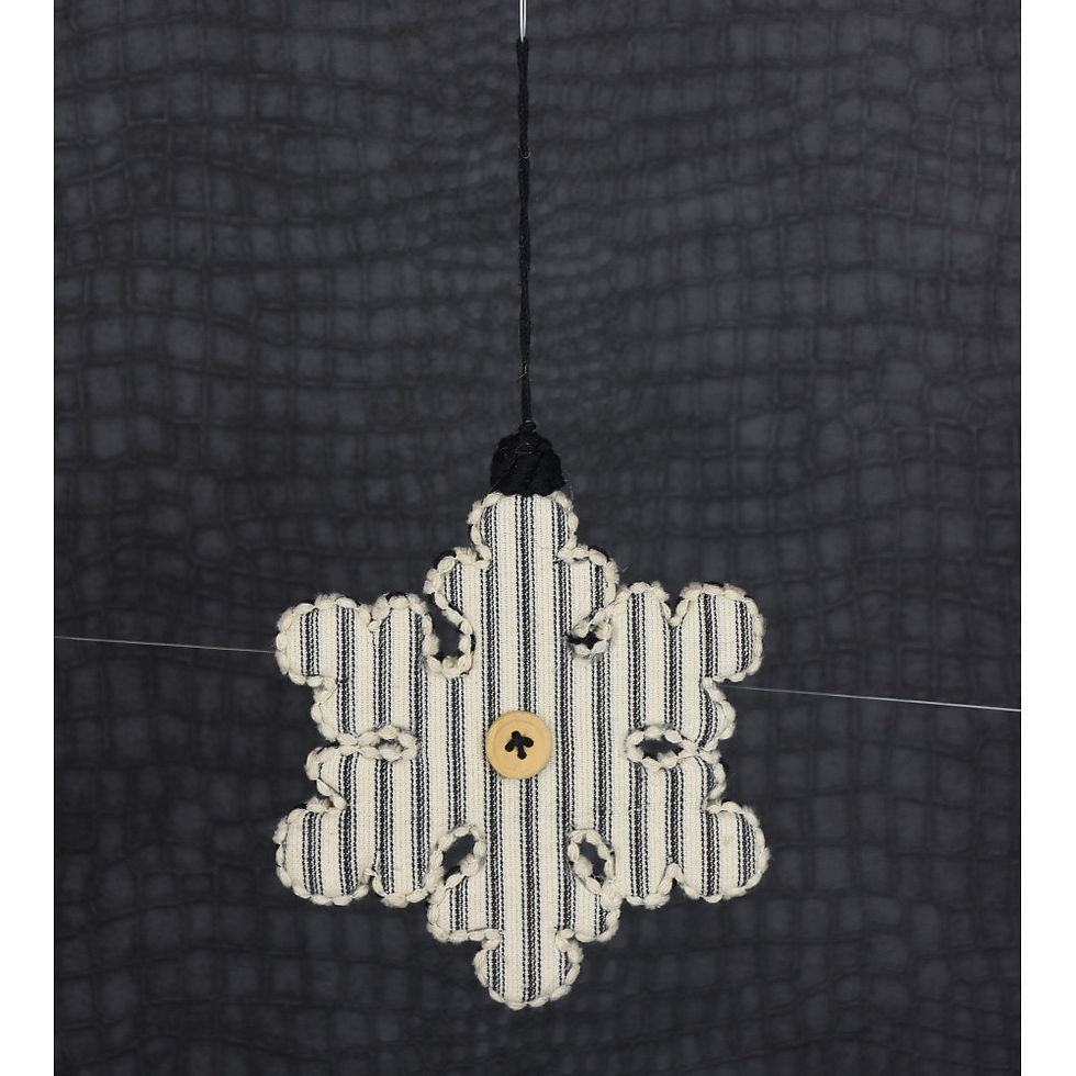 6" Snowflake Ornamant, each