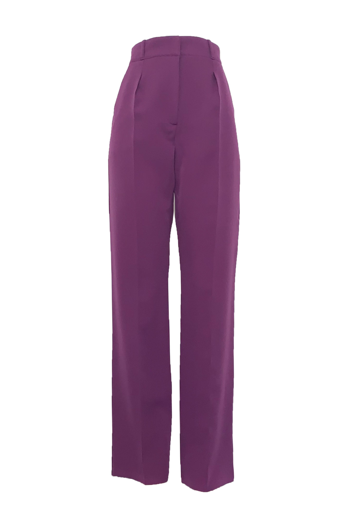Calça reta de Alfaiataria Magenta