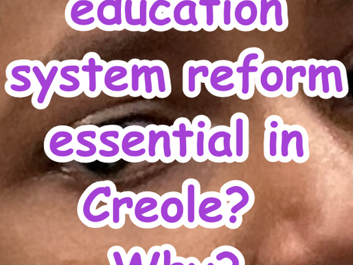 Èske refòm sistèm edikasyon Ayiti a esansyèl an kreyòl?
Poukisa?