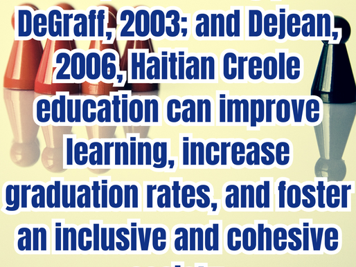 Selon Lowenthal & Comitas, 1973; DeRegt, 1984; DeGraff, 2003; Dejean, 2006, sèvi ak kreyòl kòm lang.