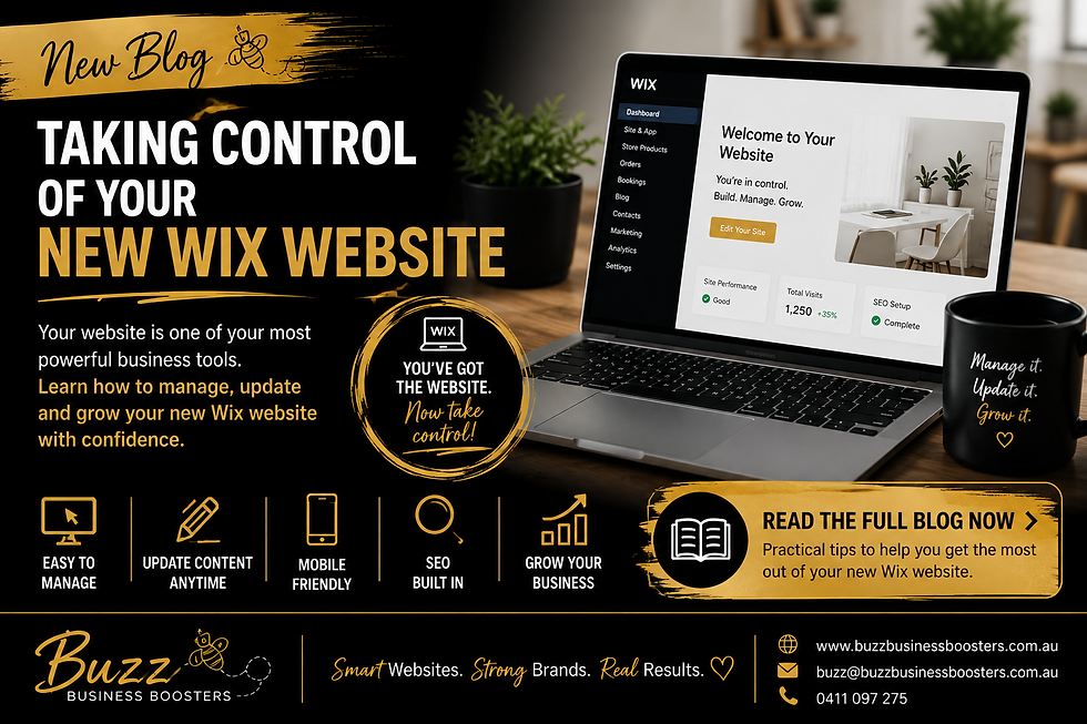Taking Control of Your New Wix Website
