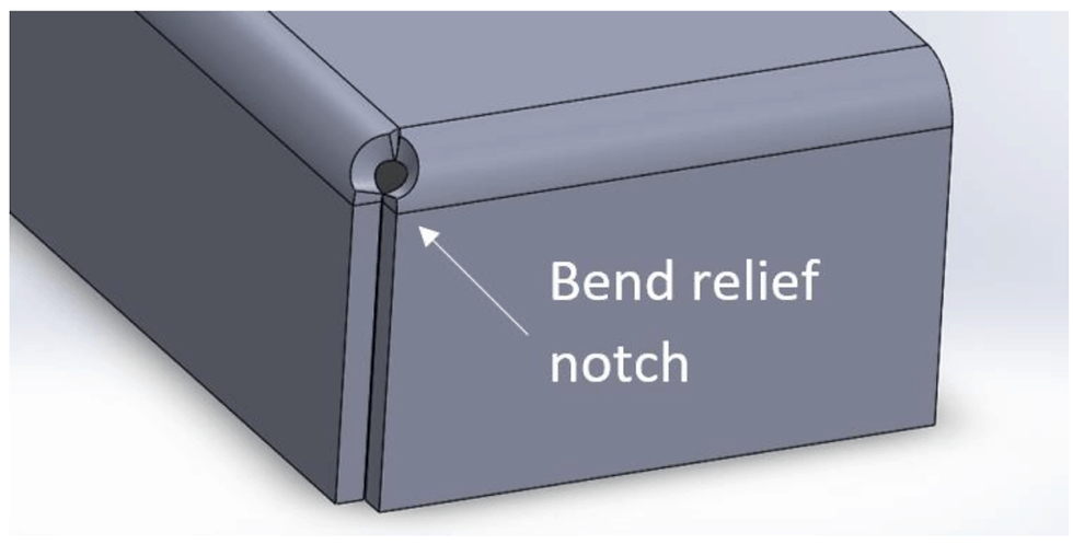 Bend Relief With Notch
