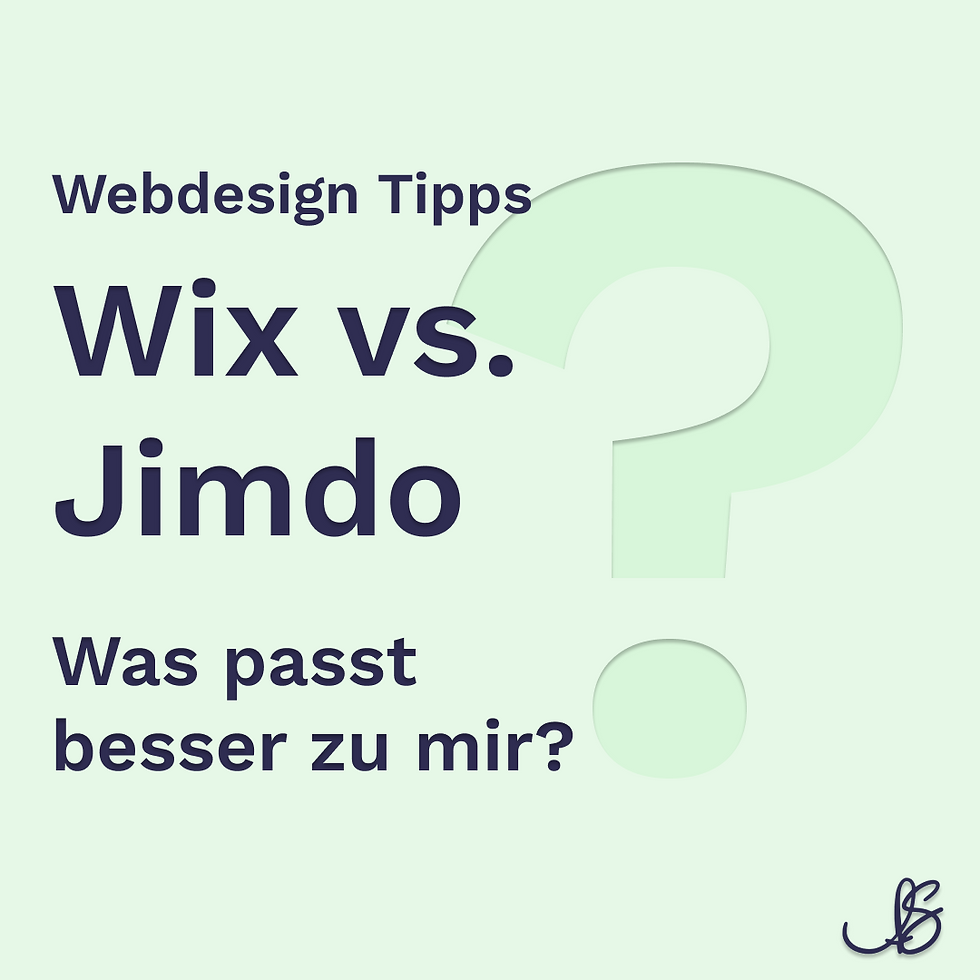 Wix vs. Jimdo - was passt besser zu mir?