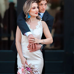 young couple just married