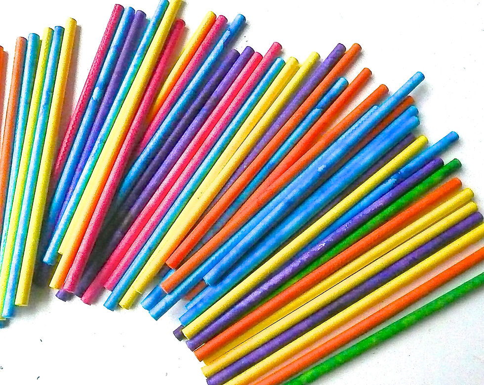 Birdtalk Bird Toys - 12 Paper Lollypop Sticks