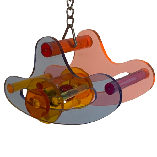 Acrylic Bird Toy Roller Coaster