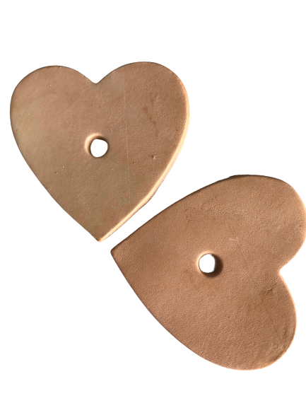 1 Large Leather Heart