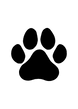 Dog paw svg, jpg, pdf, png, dog paw, animal paw, animal, dog paw print cut file, animal pr