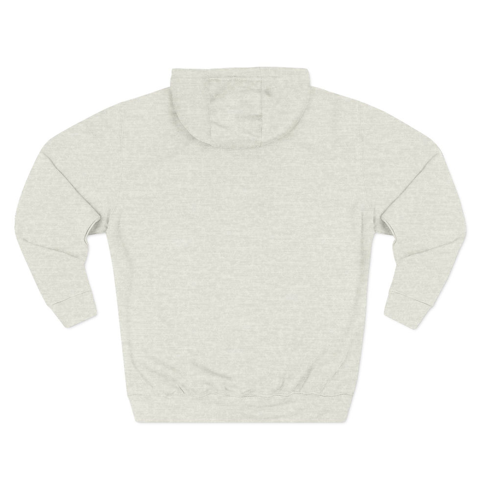 Thumbnail: Minimalist Tiny Text Hoodie - Center Chest Microprint Fleece Pullover