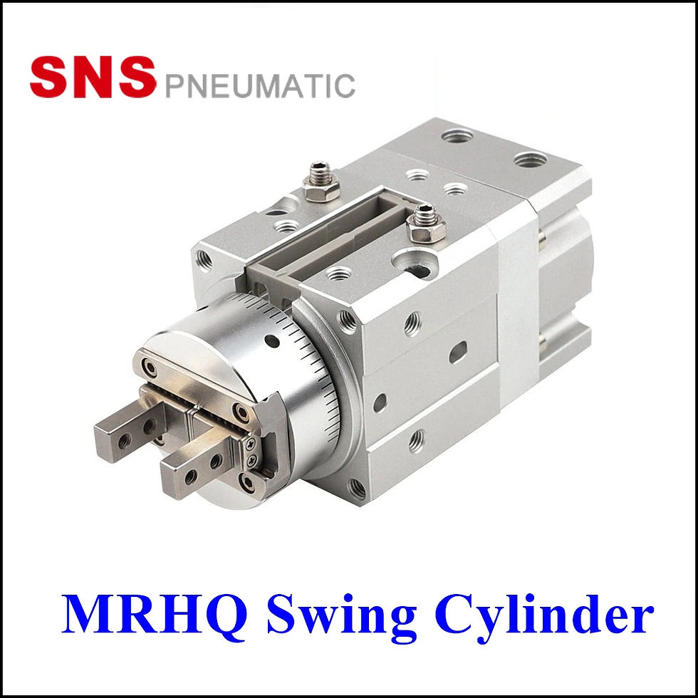 SNS MRHQ Swing Cylinder - กระบอกลมนิวเมติกส์สวิงชุดจับยึดแบบหมุน MRHQ-Cylinder