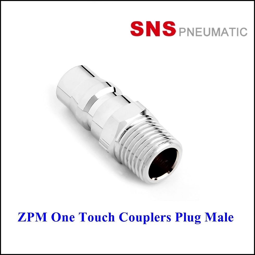 SNS ZPM One Touch Couplers Plug Male - ปลั๊กคอปเปอร์แบบสวมไววันทัชชนิดเกลียวนอก
