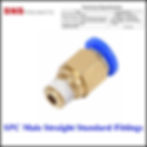 ภาพขนาดย่อ: SNS SPC Male Straight Standard Fittings - ข้อต่อลมนิวเมติกส์ แบบต่อตรงเกลียวนอก