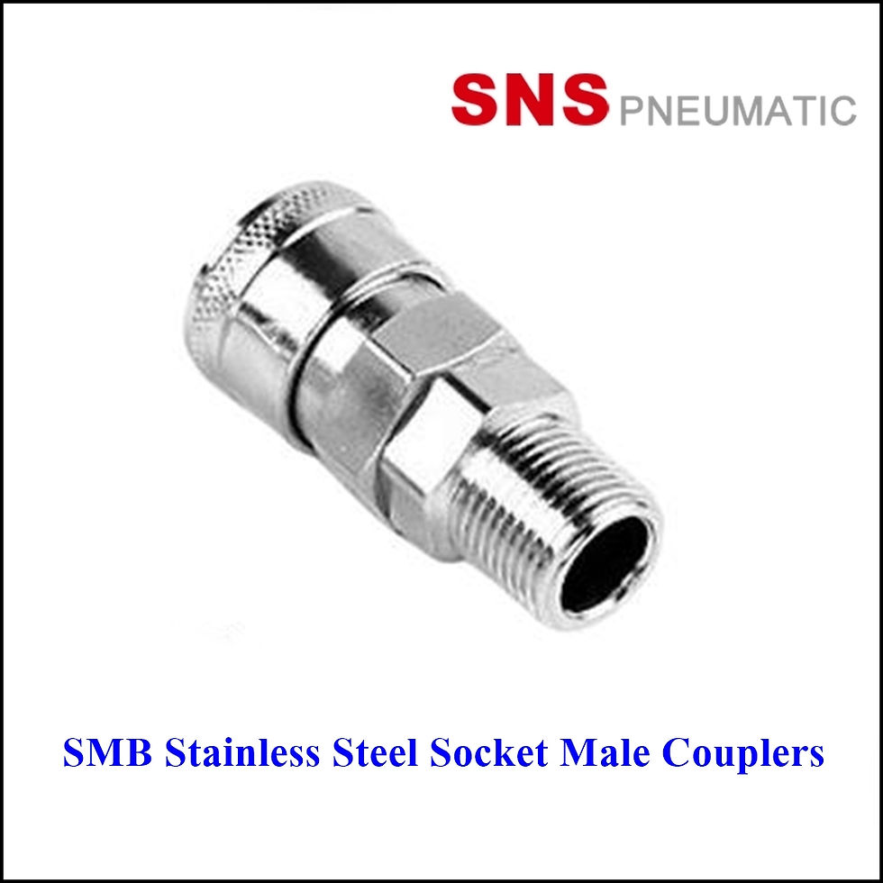 SNS SMB Stainless Steel Socket Male Couplers - ซ็อกเก็ตสแตนเลสคอปเปอร์เกลียวนอก