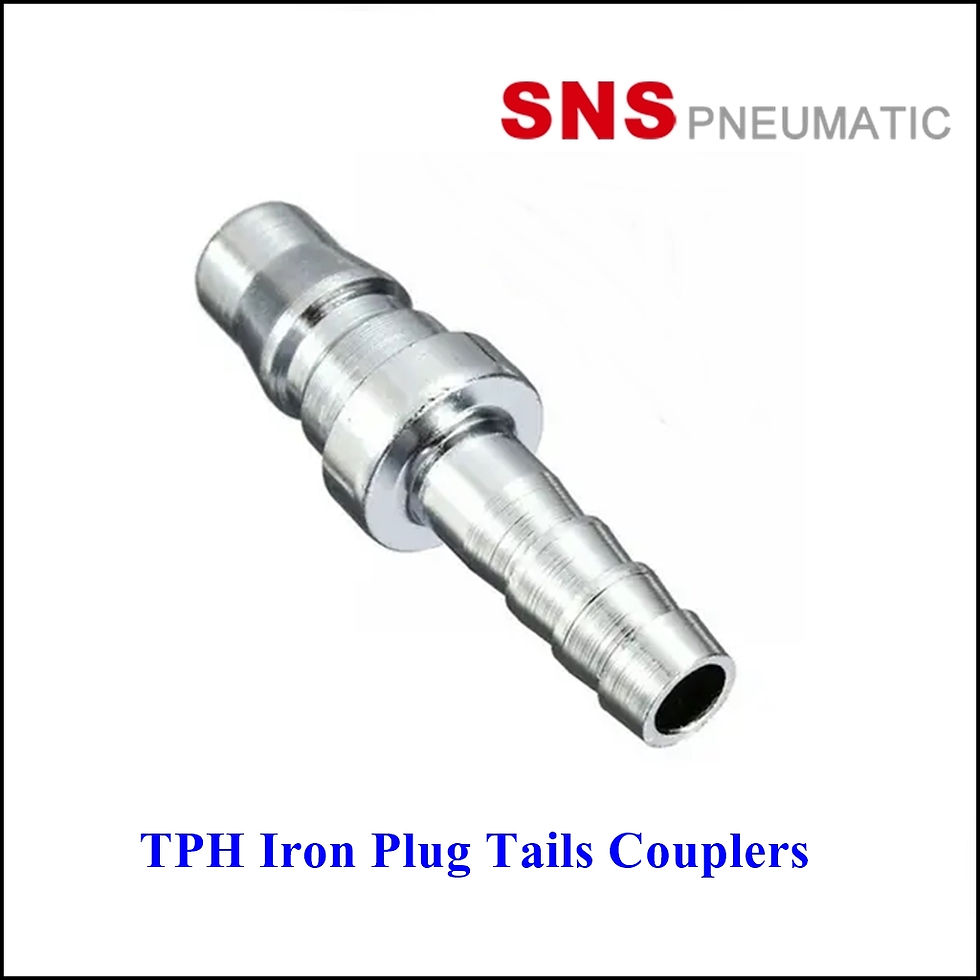 SNS TPH Iron Plug Tails Couplers - ปลั๊กเสียบคอปเปอร์แบบหางปลาไหลเสียบสายลม TPH
