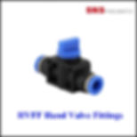 SNS HVFF Hand Valve Fittings-ข้อต่อลมแฮนด์วาล์วนิวเมติกส์ฟิตติ้ง แบบเสียบสาย 2รู