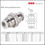 ภาพขนาดย่อ: SNS BPM Bulkhead Union White Fittings -ข้อต่อนิวเมติกส์ แบบประกบตู้เกลียวกลางตัว