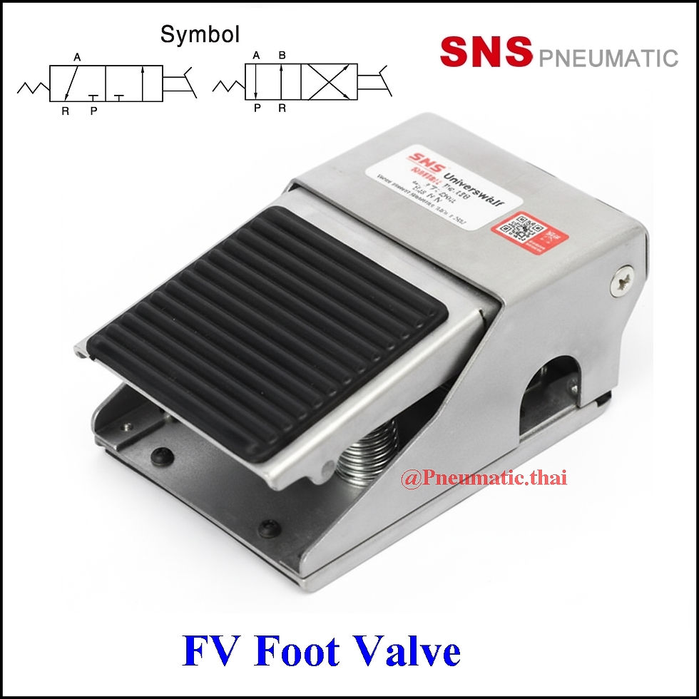 SNS FV Foot Valve 3/2 - 4/2 Port - วาล์วขาเหยียบนิวเมติกส์ ฟุ๊ตวาล์ว 3/2-4/2 พอต
