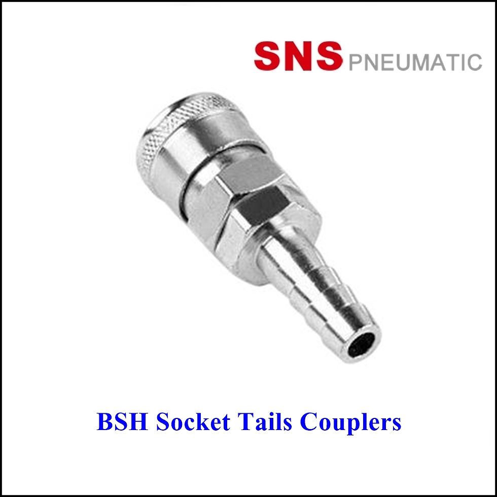 SNS BSH Socket Tails Couplers - ซ็อกเก็ตคอปเปอร์ลมแบบหางปลาไหลใส่สายลม BSH