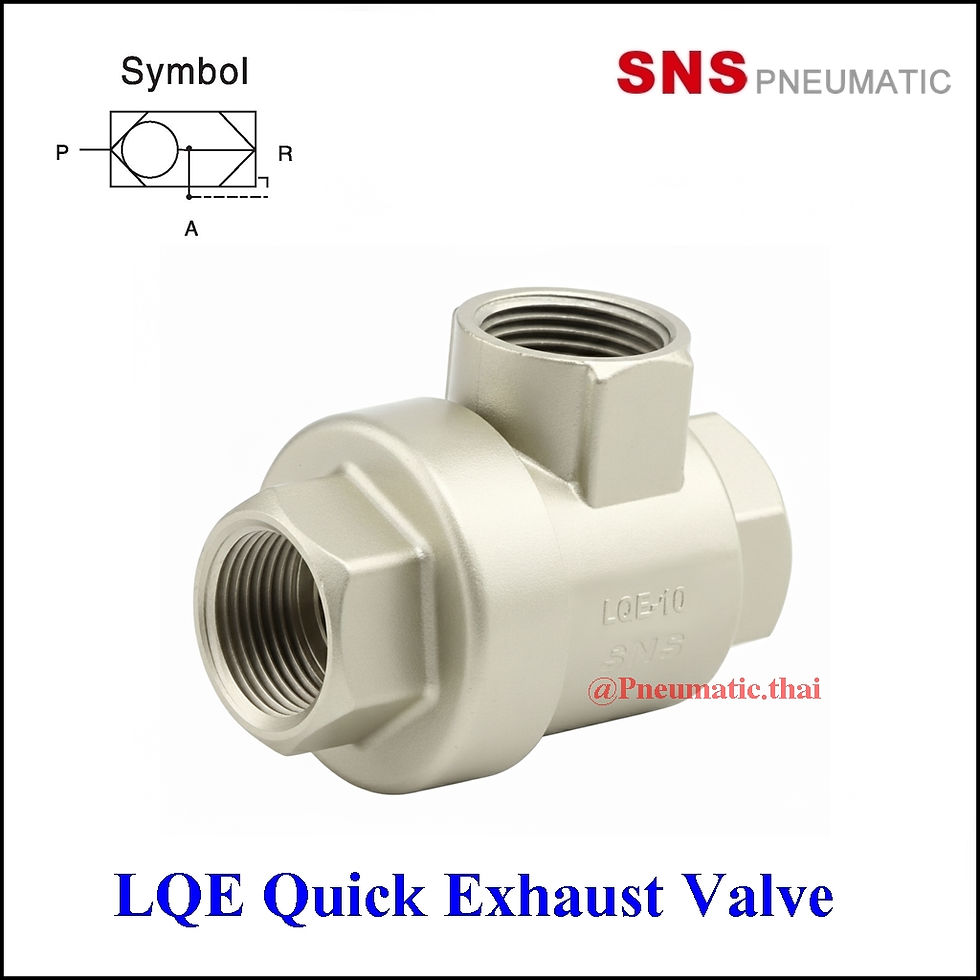 SNS LQE Quick Exhaust Valve - อุปกรณ์ลมนิวเมติกส์ ตัววาล์วระบายลมเร็วขนาดใหญ่