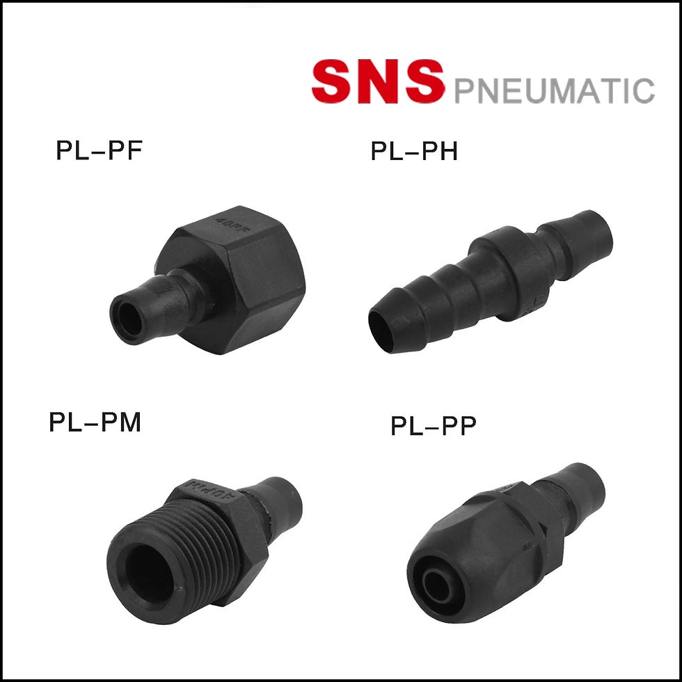 SNS PL-P Plastic Steel Miniature Coupler - ปลั๊กต่อคอปเปอร์ลมแบบสวมเร็วรุ่น PL-P