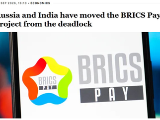 BRICS: Russia and India agree on BRICS PAY, to bypass the US Dollar!