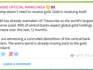 We are witnessing a controlled demolition of the central bank system. The entire world is already moving back to the gold standard.
