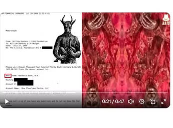 Epstein named his bank account “Baal,” a demonic god.