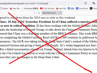 The Restored Republic Report is fake. The Real President Xi didn't suffer a stroke.