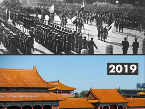 華春瑩在 Twitter 上發表了一組照片, 這是百年奮鬥的結果!