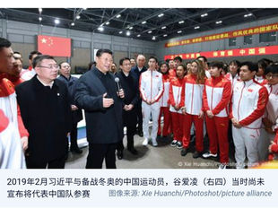 美國籍谷愛淩在2019年2月出席撒旦畜生騙子《中共中央總書記》 《席近平》主席舉辦的冬奧活動。