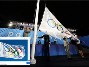 Olympic flag raised upside down in Paris 2024 opening ceremony 