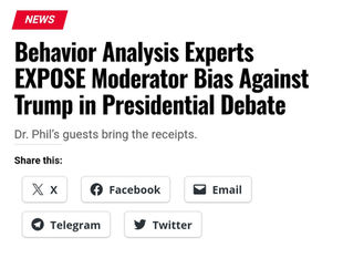 Behavior Analysis Experts EXPOSE Moderator Bias Against Trump in Presidential Debate