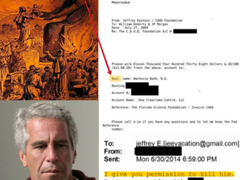 Epstein's bank account tied to the name Baal tells you everything you need to know.
