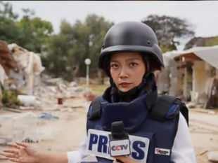 英勇的中國戰地女記者陳慧慧！
