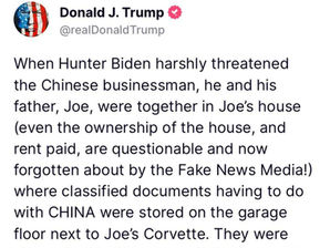 President Trump EXPOSES Hunter Biden's Collusion with Chinese Satanic Cabal
