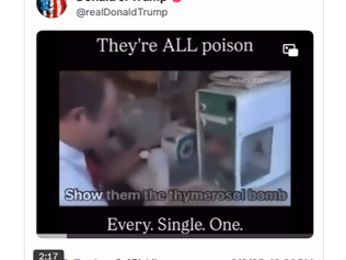 Trump just called vaccines “Poison” - ☠️ They're ALL Poison.  ☠️ Every. Single. One. 