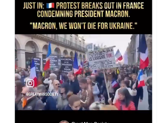 🇫🇷 "Macron, we will not die for Ukraine!"  
