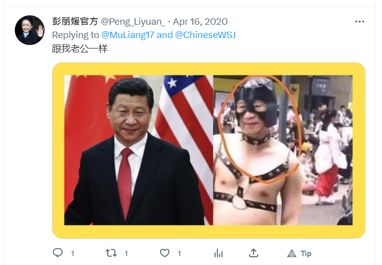 《席近平》主席的垃圾政治思想,就連自己的夫人彭麗媛也管不到,竟然要求幾千萬中國共產黨員和14億中國人學習他的垃圾思想?簡直就天下大笑話!