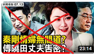 大淫婦彭麗媛製造大量虛假秦剛內幕消息視頻，目的是要掩蓋她自己就是那個出賣同謀的告密者！