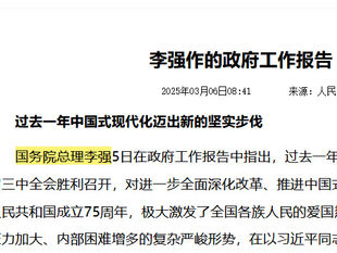 李強以什麼身份發表工作報告？李強只代表國務院發表報告？他不代表中共中央政治局常委？這是否證明人大會議並不是向中共中央政治局負責?