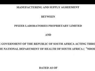 PFIZER VACCINE CONTRACT REVEALED