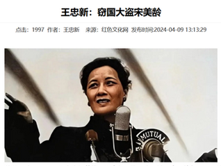 王忠新：窃国大盗宋美龄