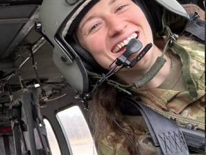 The female Blackhawk pilot was a White House Aide under the Biden Administration.