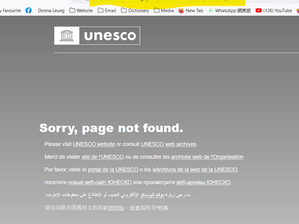 They block the UNESCO official website